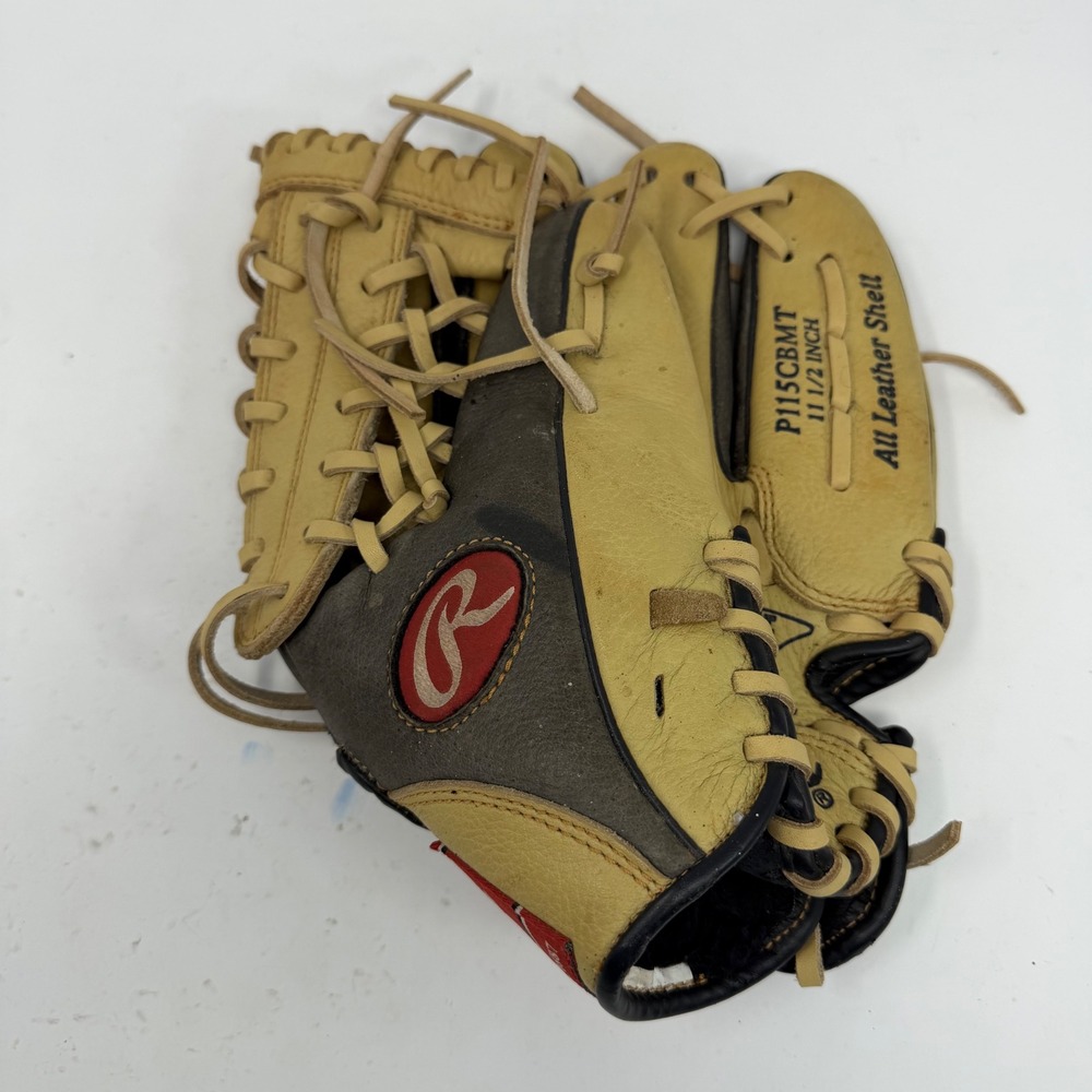 Rawlings Prodigy Series 11.5 Inch Baseball Glove Tan Brown Leather P115CBMT RHT